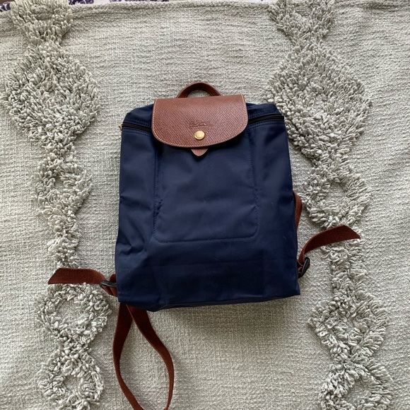 Longchamp Handbags - Longchamp le pliage Navy Backpack